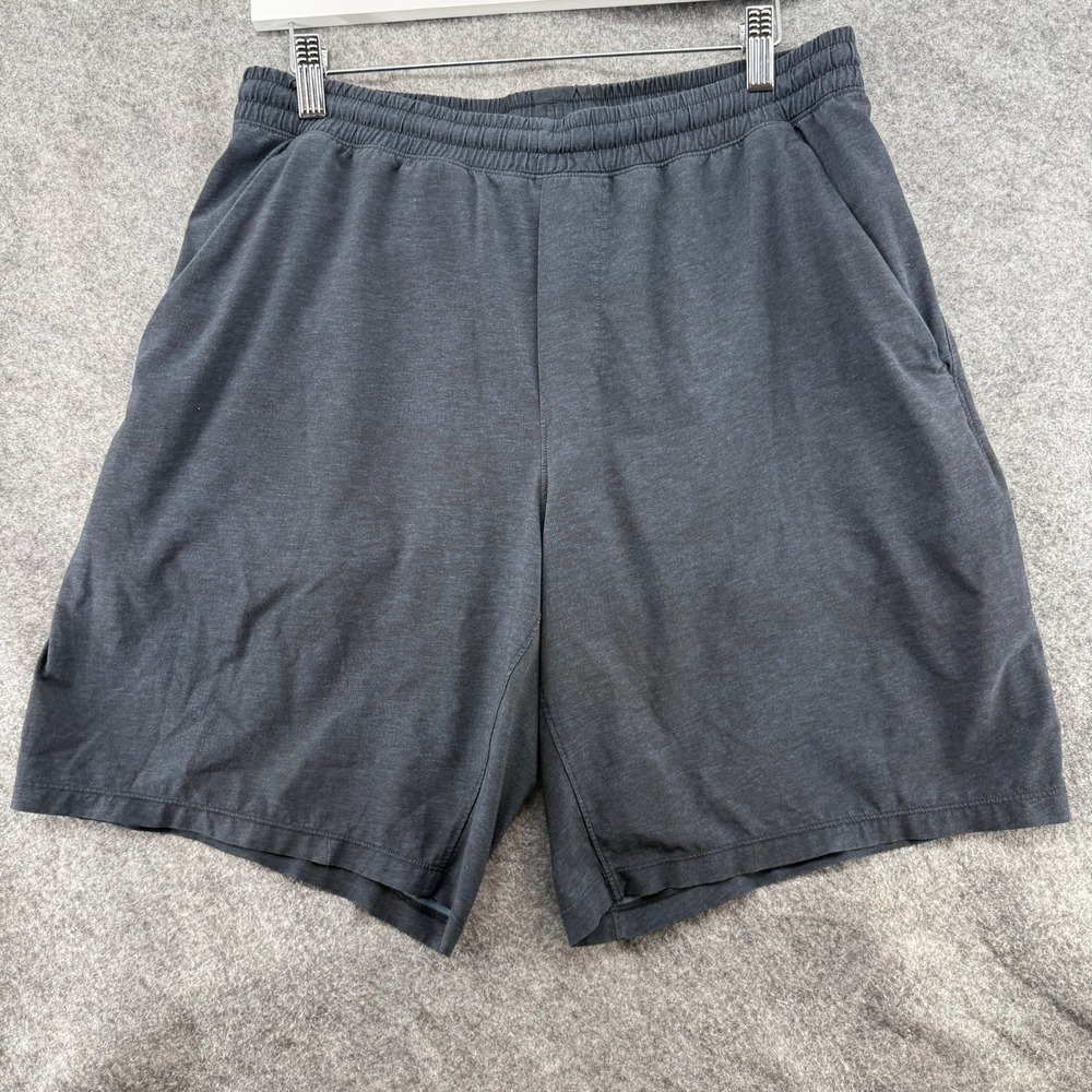 Lululemon Pace Breaker Short *9" Size Large Heathered Slate Grey Lined Blue - Picture 3 of 16